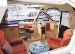 Interior image of boat